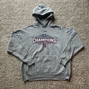 Gray hoodie Mens L 2006 world series champions MLB authentic collection